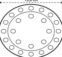 Elho vloerbeschermer transparant D 15 H 1,5 cm