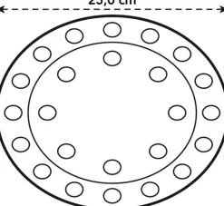 Elho vloerbeschermer transparant D 25 H 1,5 cm