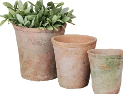 Esschert Design bloempot Ted terracotta D 13,7 H 14,4 cm