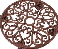 Esschert Design plantentrolley Esschert's Garden bruin D 34,5 H 6,4 cm