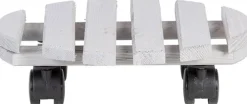 Esschert Design plantentrolley Esschert's Garden grijs D 28,4 H 7,9 cm