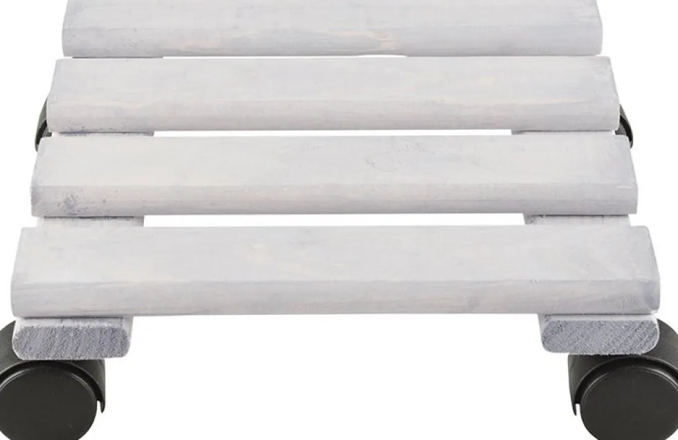 Esschert Design plantentrolley Esschert's Garden grijs 23,9 x 23,9 x 7,9 cm