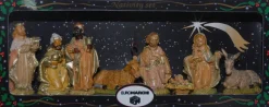 Euromarchi figurenset kerststal H 10 cm 8-delig