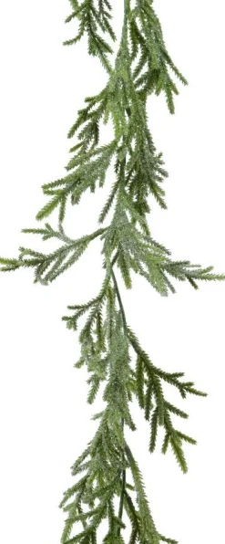 Everlands guirlande besneeuwd groen 180 cm