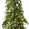 Everlands kunstkerstboom Alpine Fir groen op voet met 250 lampjes warm wit D 60 H 240 cm