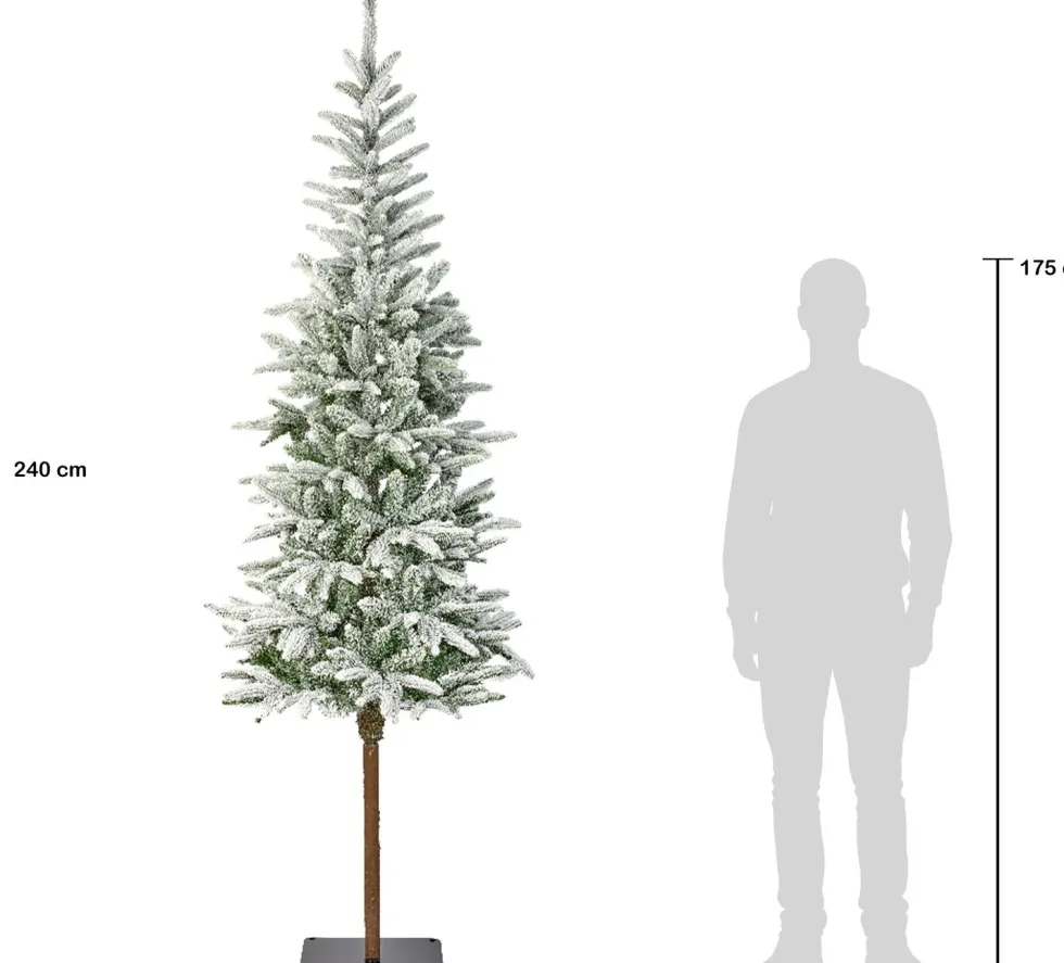Everlands kunstkerstboom Alpbach besneeuwd D 85 H 240 cm