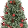 Everlands kunstkerstboom Cashmere met versiering D 46 H 75 cm