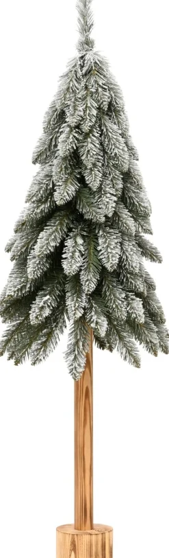 Everlands kunstkerstboom European besneeuwd op voet D 45 H 120 cm