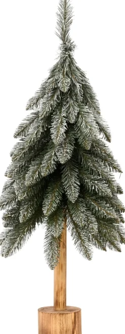 Everlands kunstkerstboom European besneeuwd op voet D 40 H 95 cm