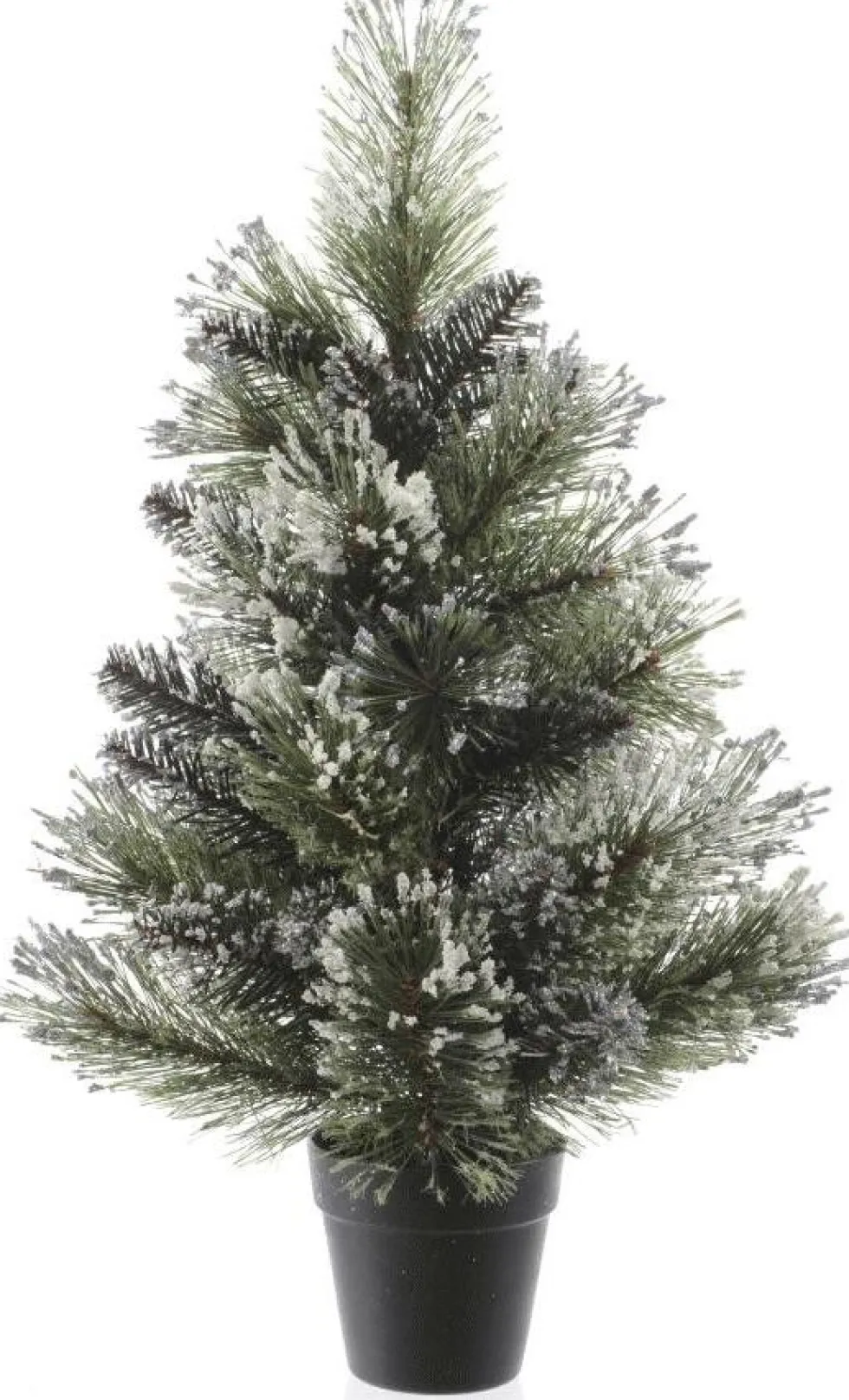 Everlands mini kunstkerstboom Finley besneeuwd in pot D 30 H 45 cm