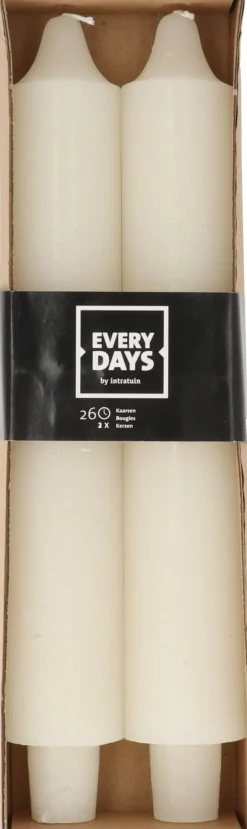 Everydays by Intratuin dinerkaars Rustiek crème 24 uur 2 stuks