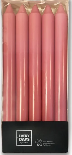 Everydays by Intratuin dinerkaars roze 8 uur D 2 H 24 cm 10 stuks