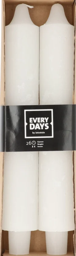 Everydays by Intratuin dinerkaars Rustic wit 26 uur 2 stuks