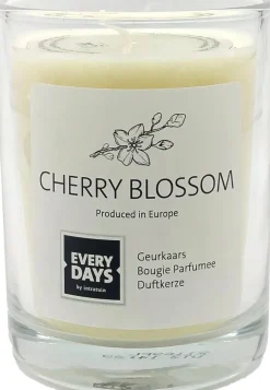 Everydays by Intratuin geurkaars Cherry Blossom wit 43 uur D 7,9 H 9,5 cm