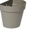 Everydays by Intratuin muur bloempot Ad taupe 28 x 20 x 23,5 cm