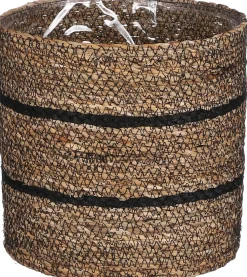 Everydays by Intratuin plantenmand Celestial naturel / zwart D 14 H 14 cm