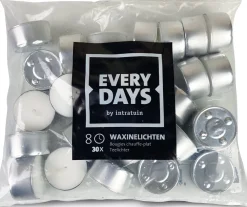 Everydays by Intratuin waxinelichten wit 8 uur 30 stuks