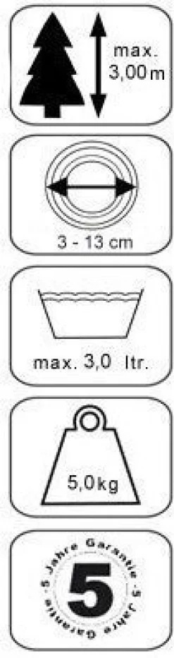 F.H.S. kerstboomstandaard Pro Nature 3 groen D 37 H 11 cm