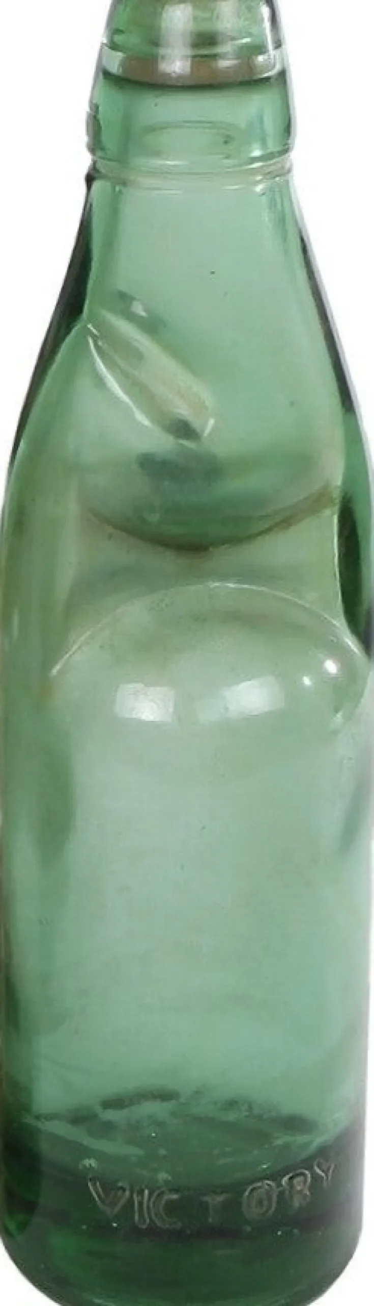 Fles Soda groen 6 x 6 x 24 cm