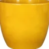 Floran bloempot Boule geel D 8,5 H 6,5 cm