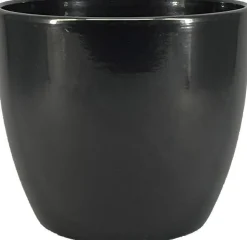 Floran bloempot Boule zwart D 10,5 H 8,5 cm
