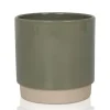 Gina Da bloempot Eno groen duotoon D 16 H 15 cm