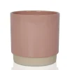 Gina Da bloempot Eno roze duotoon D 16 H 15 cm