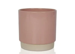 Gina Da bloempot Eno roze duotoon D 16 H 15 cm