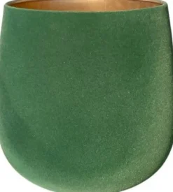 Gina Da bloempot Velvet groen D 30 H 30 cm