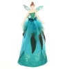 Gisela Graham piek Malene fee veren blauw / groen 13 x 13 x 28 cm