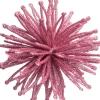 Glitter ijsster 10 cm 4 stuks lichtroze