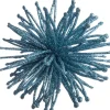 Glitter ijsster 10 cm 4 stuks lichtblauw