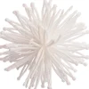 Glitter ijsster 10 cm 4 stuks wit
