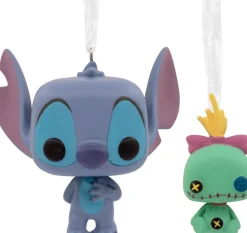 Hallmark kerst ornament Funko stitch & scrump 12 x 6,4 x 12 cm