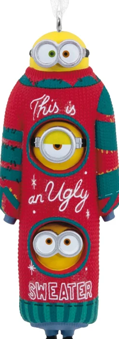 Hallmark kerst ornament Minions in trui 8,9 x 6,4 x 12 cm