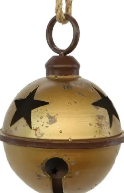 HBX kersthanger Tingle bal goud D 12 cm