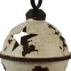 HBX kersthanger Tingle bal wit D 18 cm