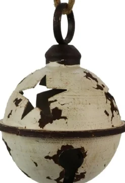 HBX kersthanger Tingle bal wit D 18 cm