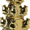 Heinen Delfts Blauw tulpenvaas goud D 15,5 H 40 cm