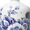 Heinen Delfts Blauw vaas Bloem blauw D 11,5 H 13 cm