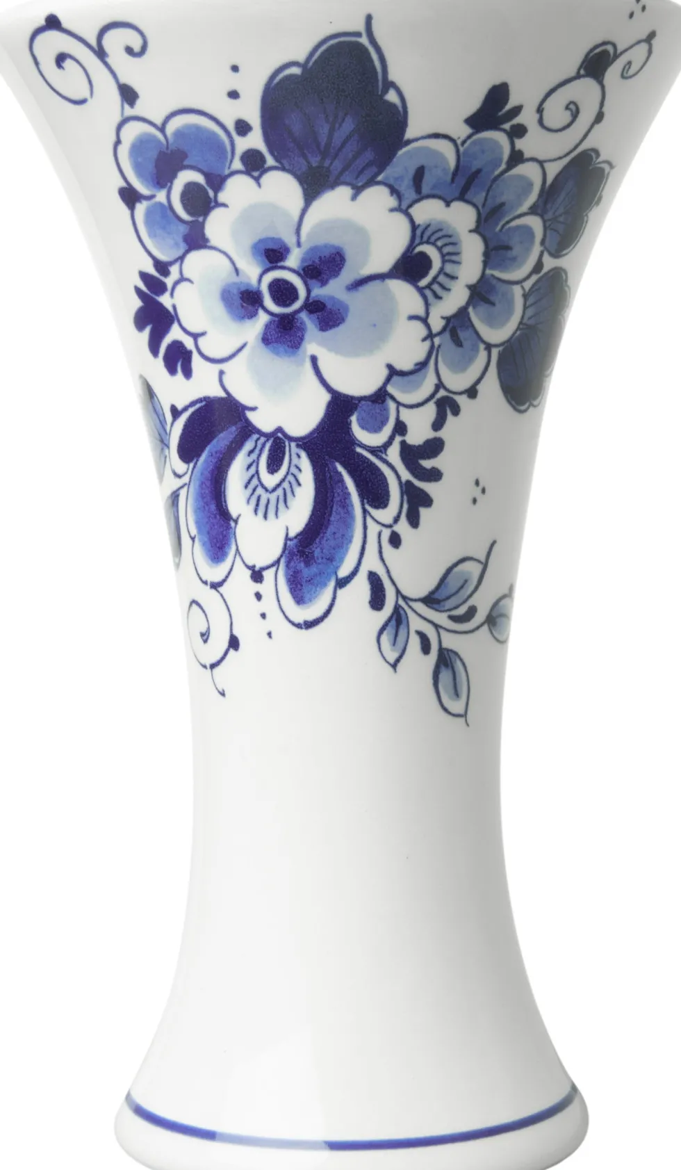Heinen Delfts Blauw vaas Bloem blauw D 11 H 17,5 cm