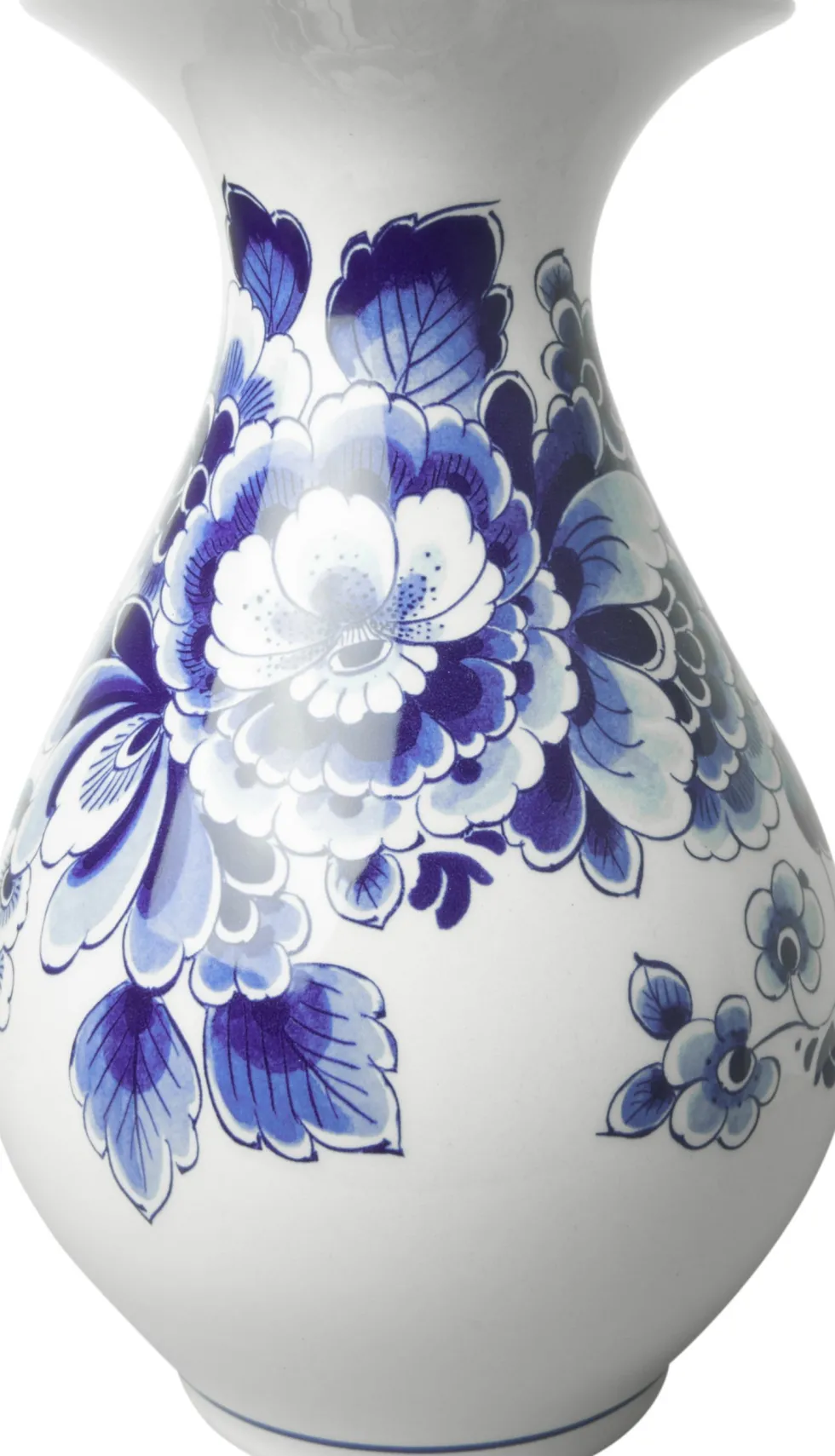 Heinen Delfts Blauw vaas Bloem blauw D 15 H 23 cm