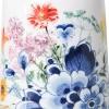 Heinen Delfts Blauw vaas Wildbloemen wit / blauw D 15 H 25,5 cm