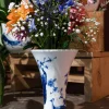 Heinen Delfts Blauw x Intratuin vaas Pauw blauw D 17 H 17 cm