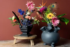 Heinen Delfts Blauw x Intratuin tulpenvaas zwart D 15 H 40 cm
