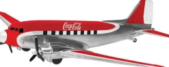 Hornby Coca-Cola kerstdorpminiatuur vliegtuig 7,7 x 22 x 22 cm