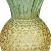 House of Nature vaas Ananas geel / groen D 13 H 18 cm