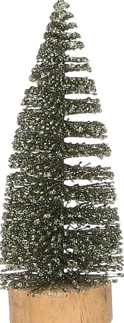 House of Seasons decoratieboom Blaze groen D 6 H 15 cm