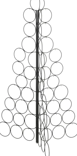 House of Seasons decoratieboom Blade zwart 77,5 x 77,5 x 118 cm