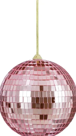 House of Seasons kerstbal Disko roze D 15 cm